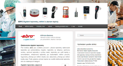 Desktop Screenshot of ebro-cz.com
